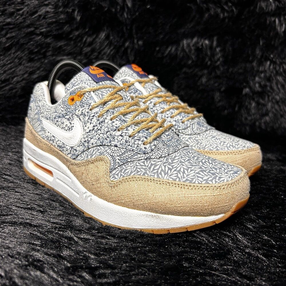 Nike Liberty of London Air Max 1 QS Blue Recall Size 7 Mens 8.5 Women 540855-400